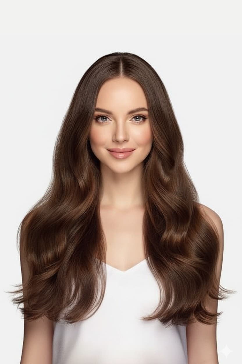 Hair before extensions